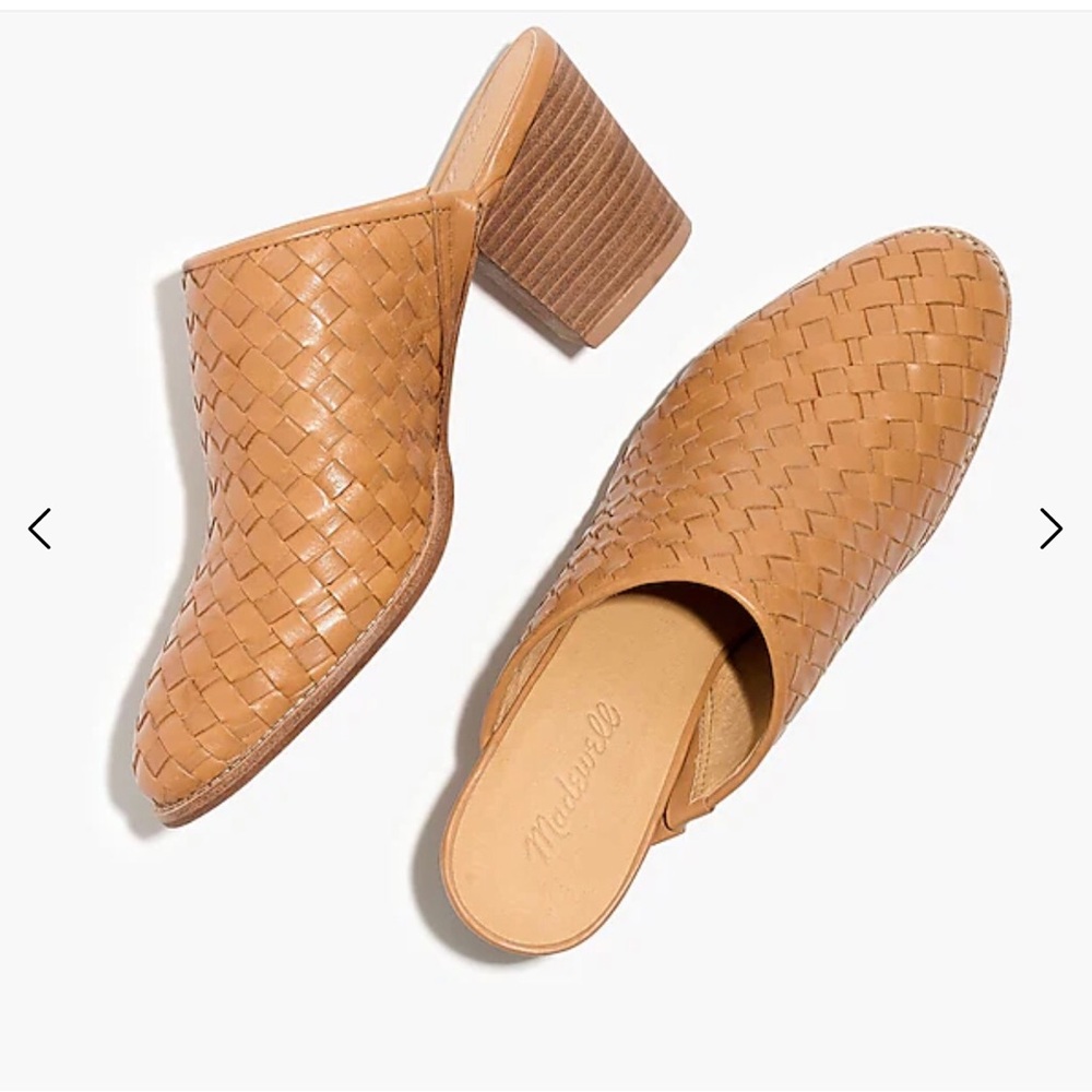 Madewell woven leather mules
